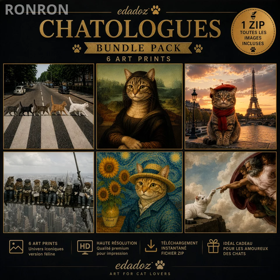 Chatologues – Bundle Pack : 6 Chefs-d’œuvre Félins